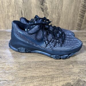 Nike Boys KD 8 Blackout Basketball Shoes Black 768867- 001 2015 Low Top Sz 4.5Y